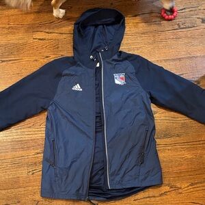 Adidas Men’s Rangers Navy Blue Parka/Raincoat